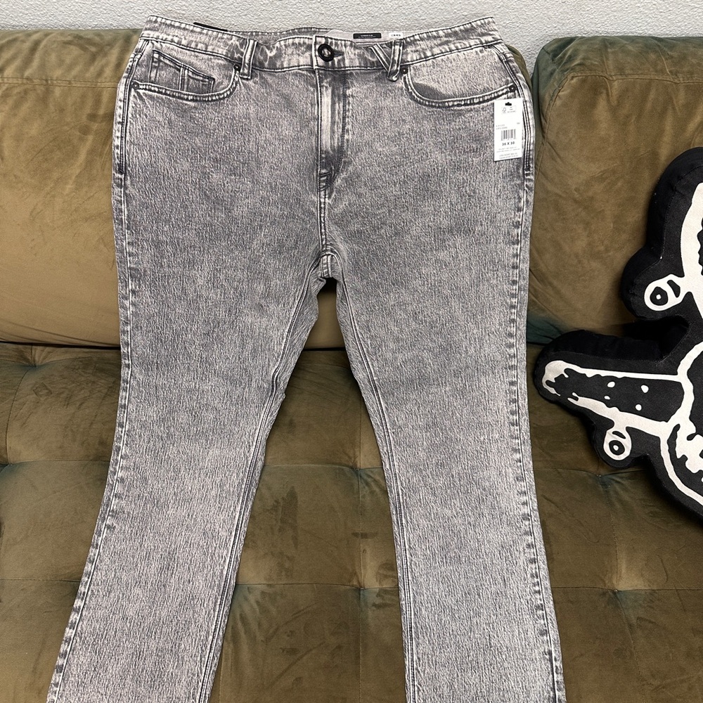 Volcom Black Acid Wash Jeans